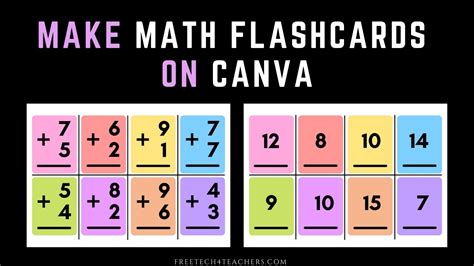 create printable math flashcards youtube