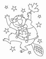 Canada Coloring Pages Beaver Pointillism Dance Getcolorings Netart sketch template