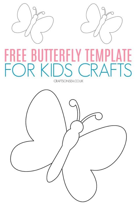 butterfly template printable  crafts  sea