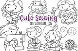 Sewing Stamps Thehungryjpeg sketch template