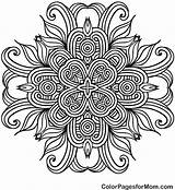 Mandalas Mandala Adult Corazones Pintar Sheets Belt Colorpagesformom Doodle Naga Volwassenen sketch template