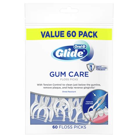 oral  glide gum care floss picks tension control  ct walmartcom