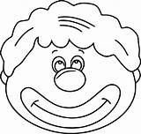 Coloring Clown Faces Wecoloringpage Face sketch template