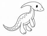 Coloring Baby Saurolophus Pages Animal Museprintables sketch template