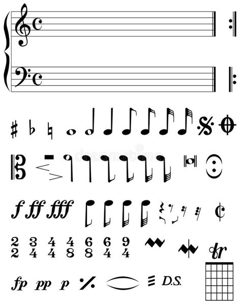 musical notation stock vector illustration  part icon