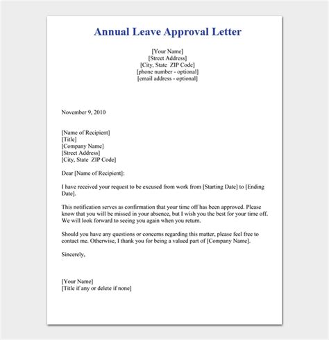 write  leave letter  sample letters  work school