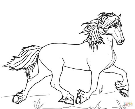 friesian coloring pages  horse coloring pages horse coloring