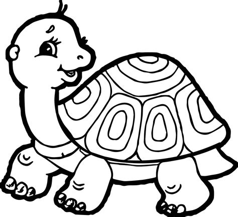 tortoise turtle side coloring page wecoloringpagecom turtle