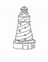 Lighthouse Coloring Pages Printable Lighthouses Template Kids Print Printables Color Drawing Adults Drawings Lunch Simple Sheets Templates Adult Milliande Beach sketch template