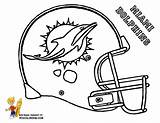 Coloring Pages Football Nfl Helmet Dolphins Miami Helmets Printable Print Colts Dolphin Redskins Washington Player Color Logo Kids Cliparts Raiders sketch template