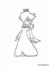 Rosalina Mario Coloring Pages Color Bros Nintendo Printable Getcolorings Developed Fictional Franchise Character Book sketch template