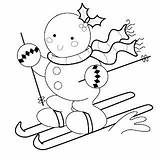 Coloring Pages Christmas Winter sketch template