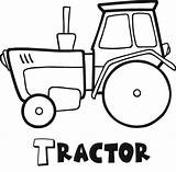 Coloring Tractor Pages sketch template