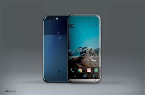 google pixel  rendered  babak soren    rumors  concept phones