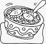 Coloring Pages Cereal Food sketch template