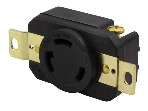 ac works   nema   flush mounting locking receptacle ac connectors