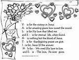 Poem Valentine Coloring Christian Valentines Poems Pages Jesus Kids Church Bible Children Starpoempickjuly sketch template