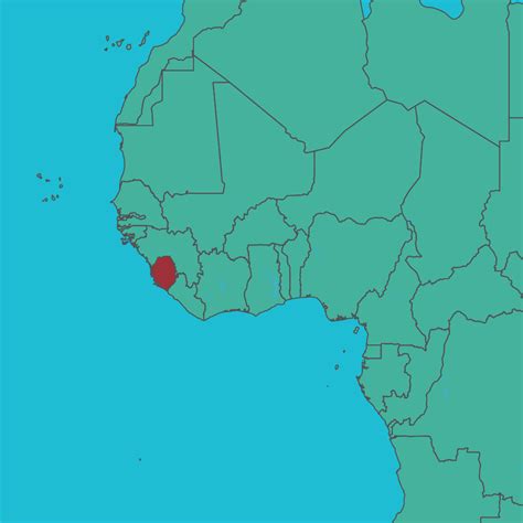 map  africa sierra leone amazing    blank map