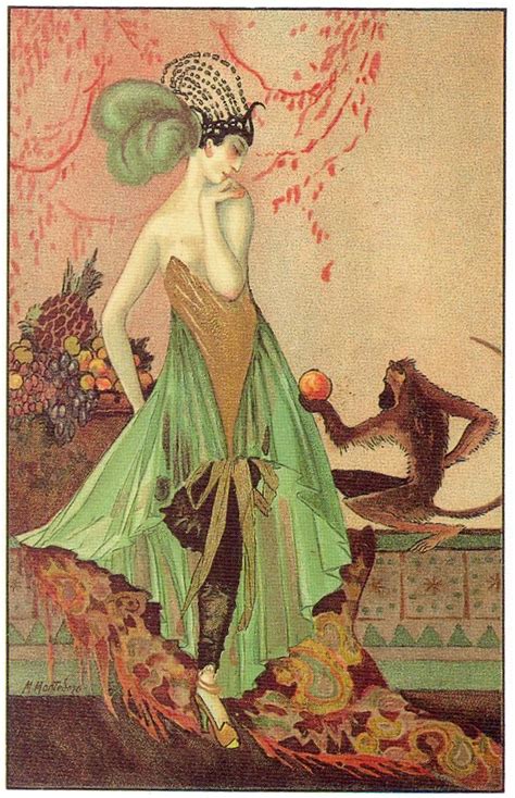 the flapper girl m montedoro art deco postcard 6 1920s