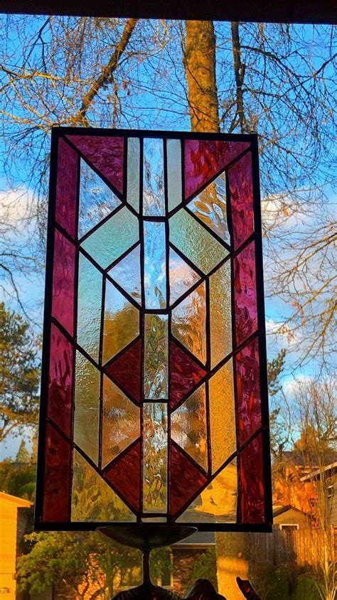 Art Deco Stained Glass Panel Stained Glass Art Deco Stained Glass