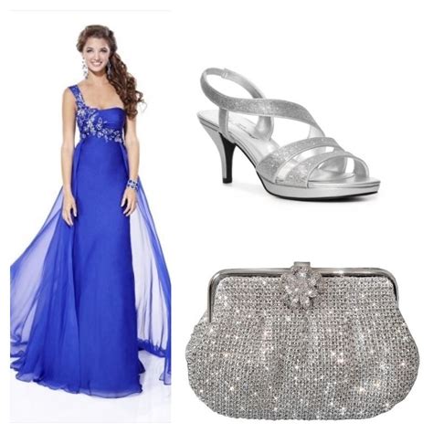 marine ball royal blue gown  silver toned shoes  clutch bag dresses pinterest