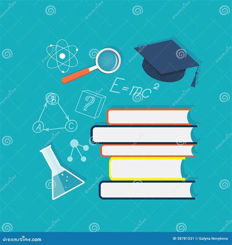 flat education content stock vector illustration  chemistry
