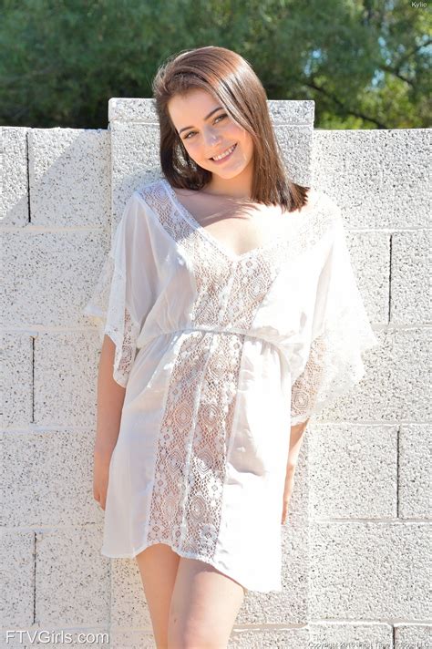 kylie quinn in sheer white dress by ftv girls 16 photos