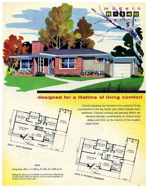 national plan service   ranch house remodel ranch house vintage house plans