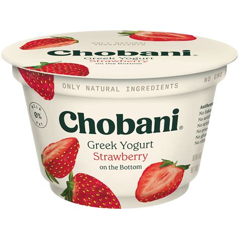 chobani yogurt greek  fat strawberry  oz