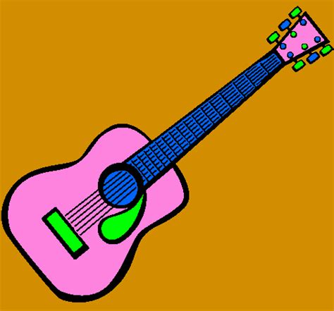 colored page spanish guitar ii painted  lil tee