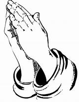 Hands Praying Printable Clipart Drawing Coloring Cliparts Line Gif Library Asking Popular Depression Getdrawings sketch template