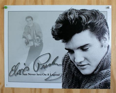 elvis presely the sun never sets on a legend tin sign sun records graceland 8a