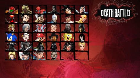 lets   death battle fighting game roster day