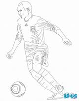 Coloring Pages Soccer Messi Iniesta Andres Players Color Lionel Playing Hellokids Print Para Colorear Rooney Christiano Ronaldo Search Dibujo Colouring sketch template