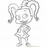 Coloring Susie Carmichael Pages Rugrats Nickelodeon Kids Coloringpages101 sketch template