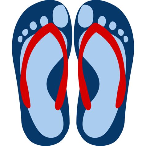 flip flops  feet imprint vector image  svg