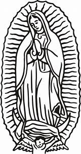 Guadalupe Lady Coloring Pages Getcolorings sketch template