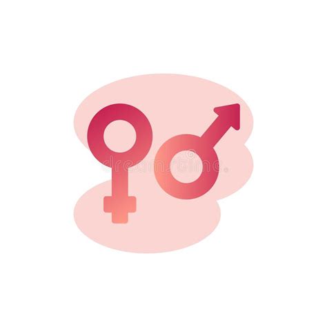 male and female gender symbols stock illustration