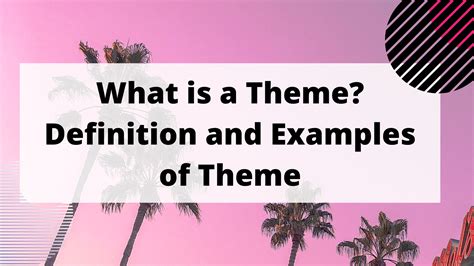 theme definition  examples  theme education