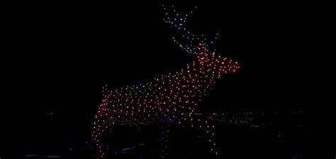 video amazing holiday drone light show synchronized  christmas  sponsored  walmart
