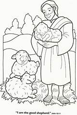 Coloring Pages Sheep Shepherd Good Lost Library Clipart Shepherds sketch template
