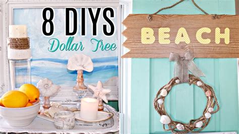 diy dollar tree coastal beach decor crafts wreath