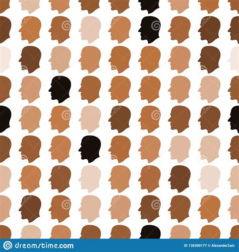 human head pattern stock vector illustration