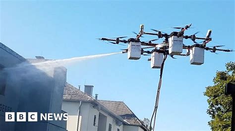 window washing drone takes flight bbc news