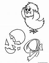 Coloring Chicken Chick Pages Baby Born Printable Kids Line Drawing Cliparts Hatching Chicks Easter Print Little sketch template
