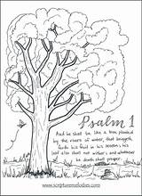 Coloring Pages Psalm Verse Children Adults sketch template