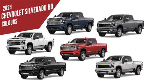 chevrolet silverado hd pickup truck  color options images