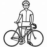 Ciclismo Ciclistas sketch template