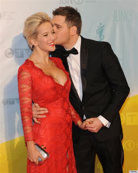 Luisana Lopilato Makes Michael Buble Swoon In Fiery Red