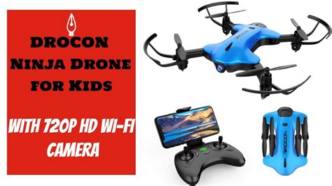 drocon ninja drone  kids beginners fpv rc drone  p hd wi fi camera youtube